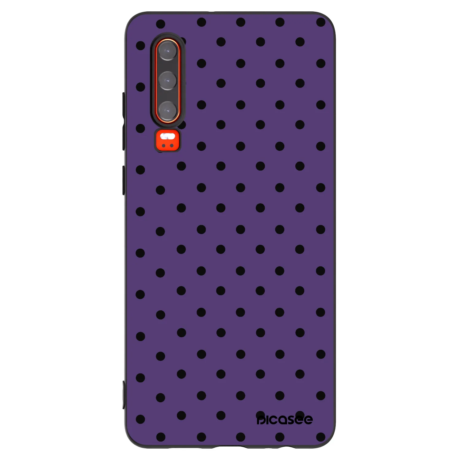 Picasee Μαύρη θήκη σιλικόνης για Huawei P30 - Flickers 2