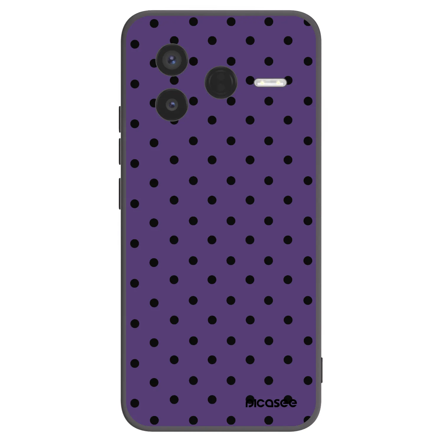 Picasee Μαύρη θήκη σιλικόνης για Xiaomi Poco F7 Pro 5G - Flickers 2