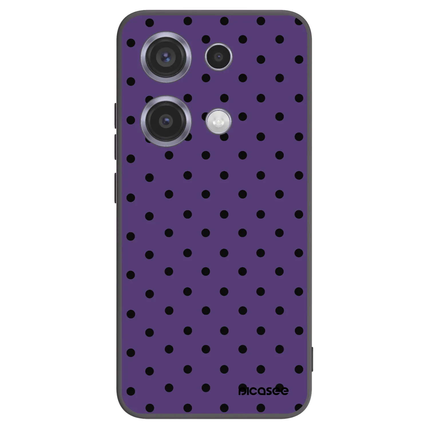 Picasee Μαύρη θήκη σιλικόνης για Xiaomi Redmi Note 14S - Flickers 2