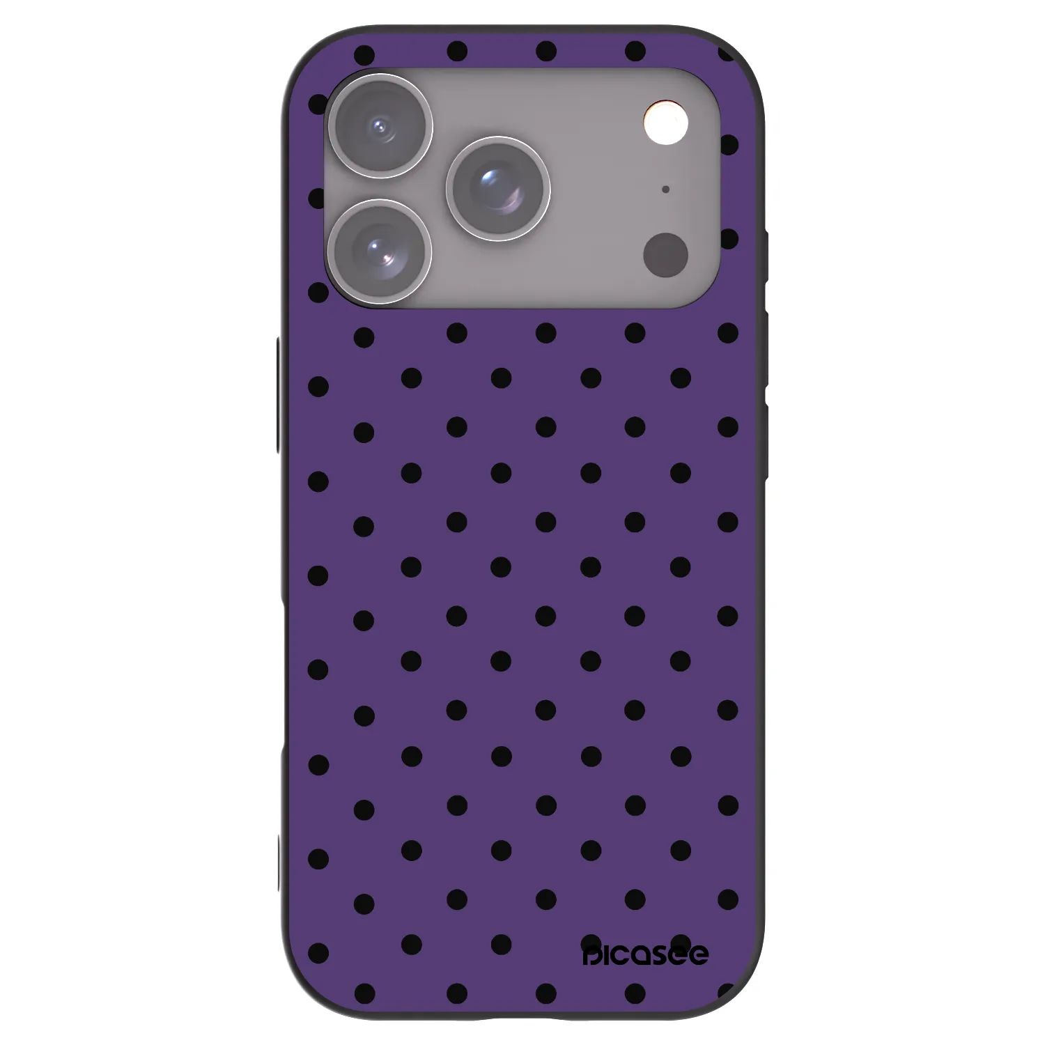 Picasee Μαύρη θήκη σιλικόνης για Apple iPhone 17 Pro - Flickers 2
