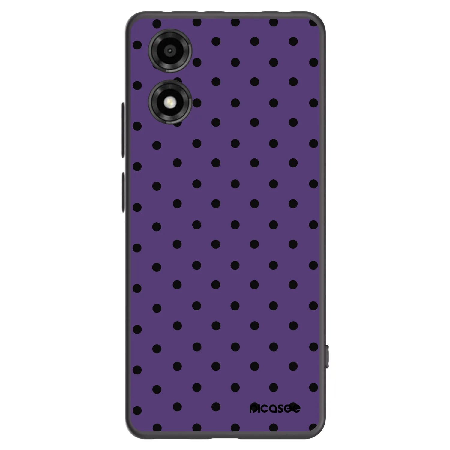 Picasee Μαύρη θήκη σιλικόνης για Motorola Moto E14 - Flickers 2