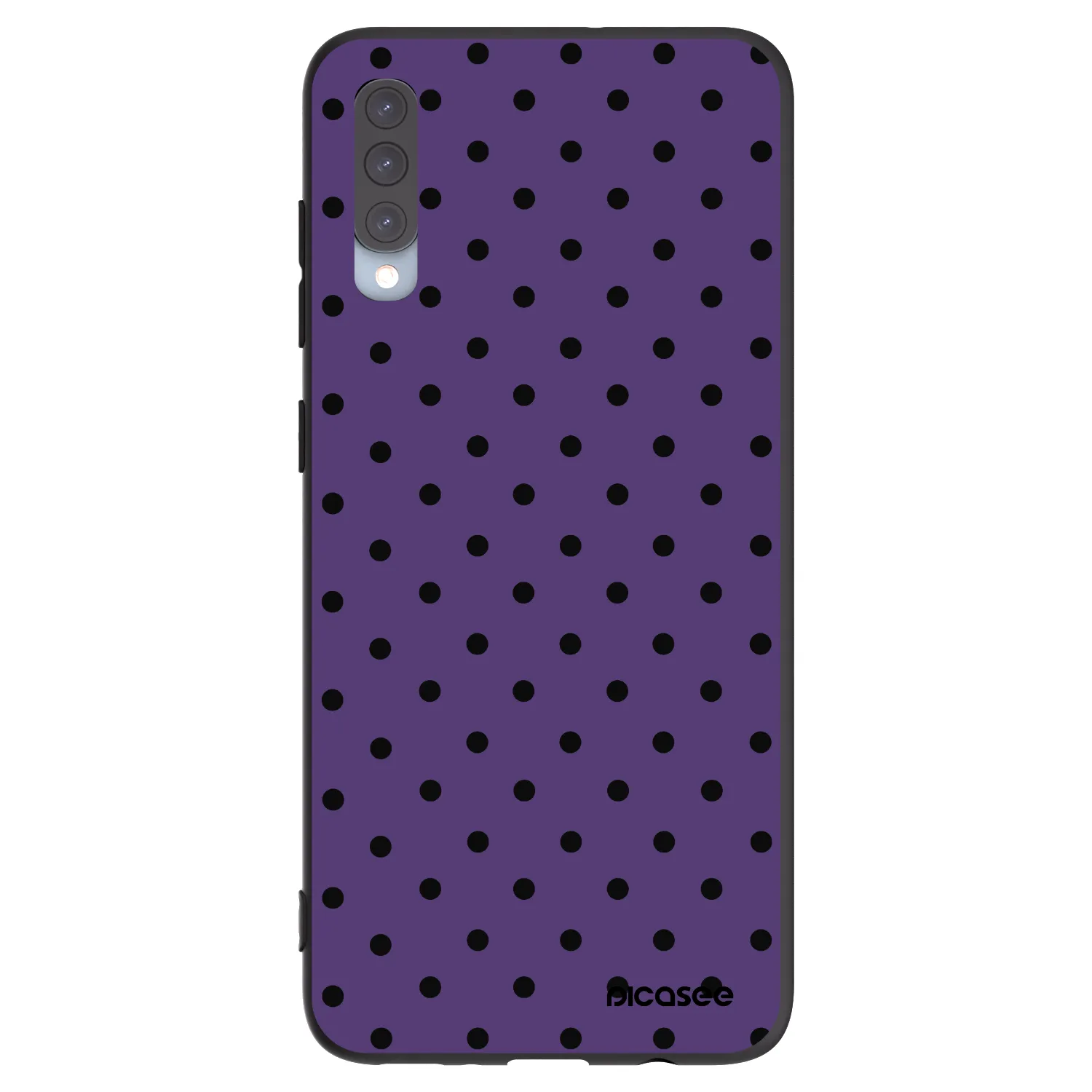 Picasee Μαύρη θήκη σιλικόνης για Samsung Galaxy A70 A705F - Flickers 2