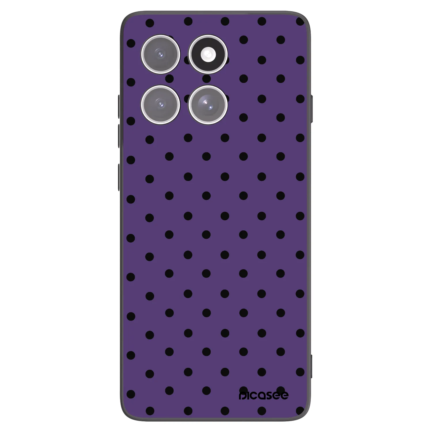 Picasee Μαύρη θήκη σιλικόνης για Motorola Edge 60 Pro - Flickers 2