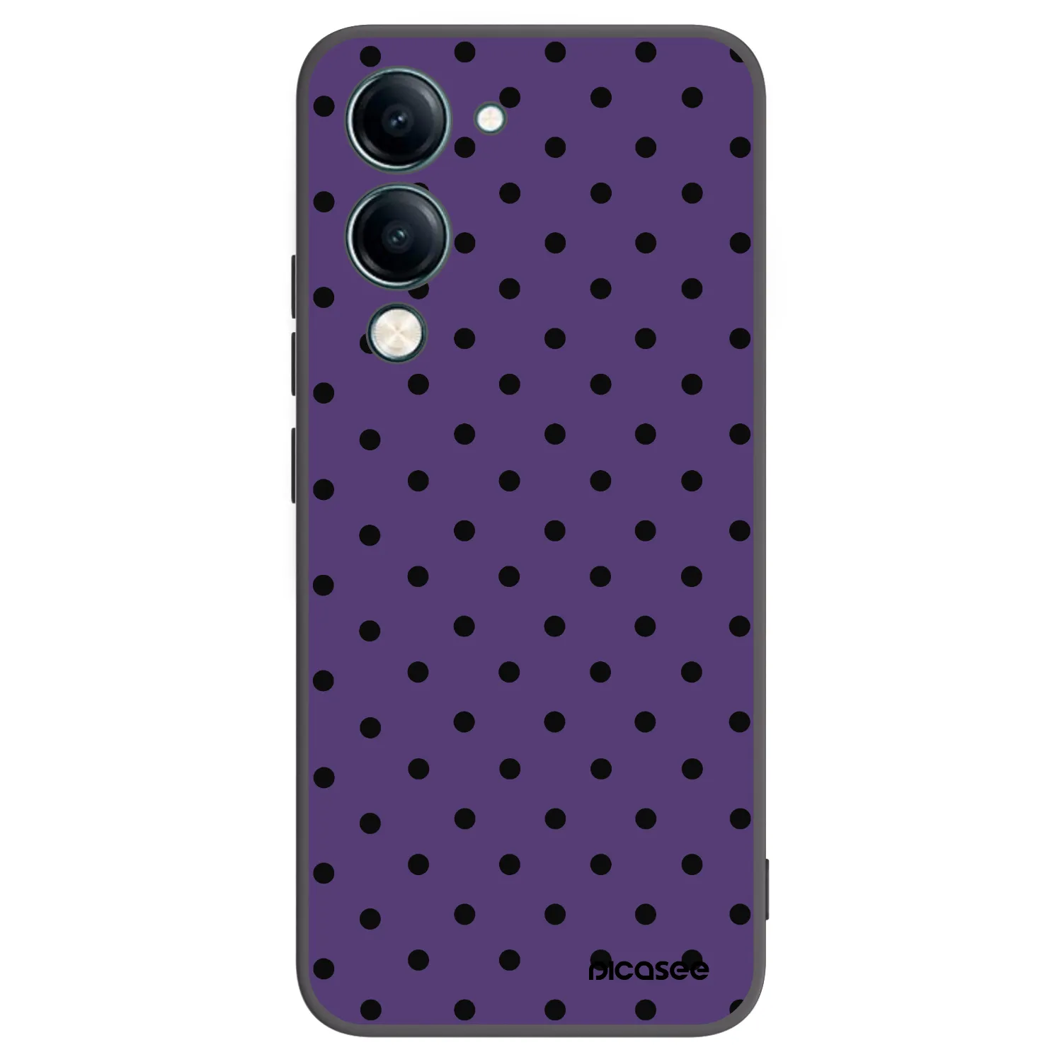 Picasee Μαύρη θήκη σιλικόνης για Vivo Y29s 5G - Flickers 2