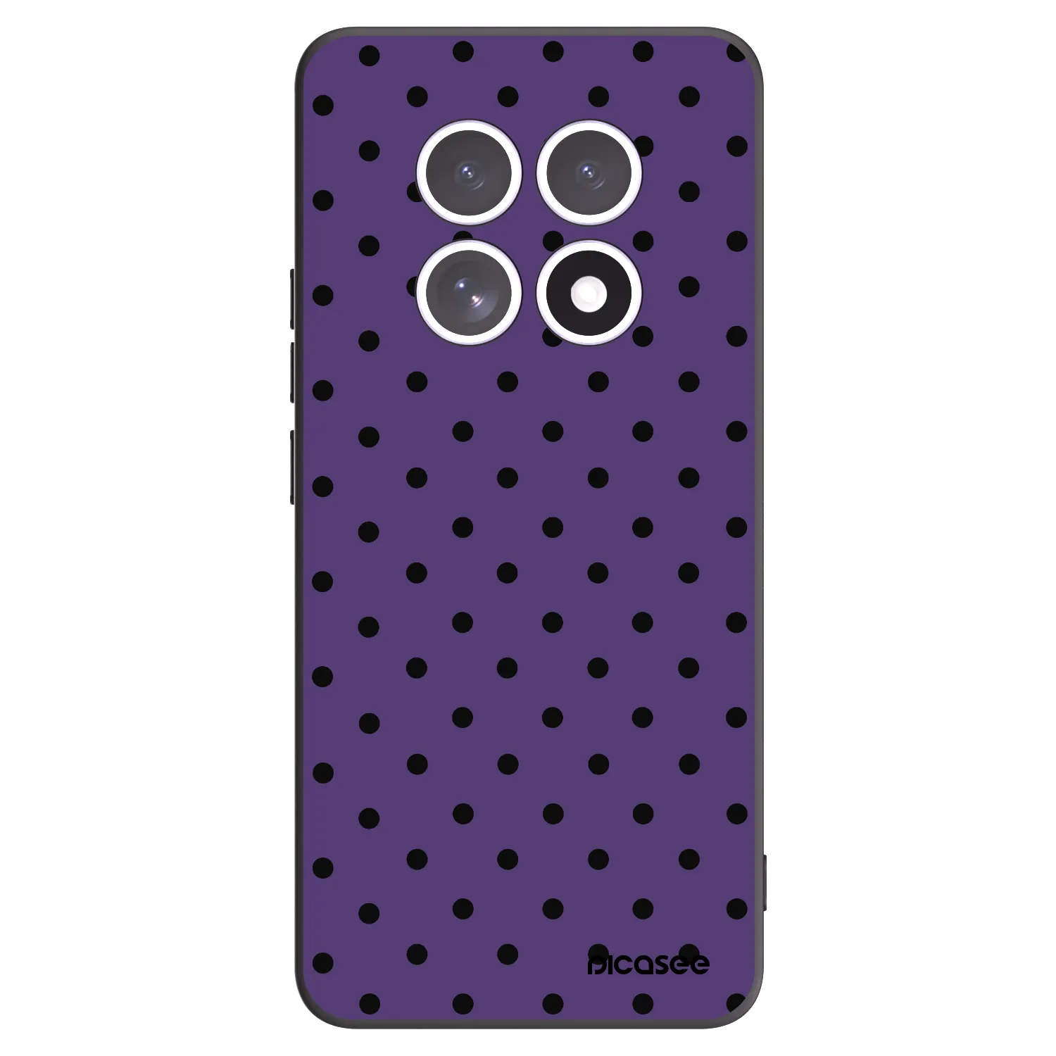 Picasee Μαύρη θήκη σιλικόνης για Xiaomi Redmi Note 15 4G - Flickers 2