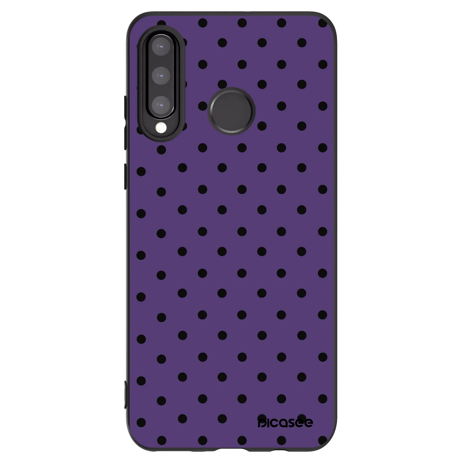 Picasee Μαύρη θήκη σιλικόνης για Huawei P30 Lite - Flickers 2