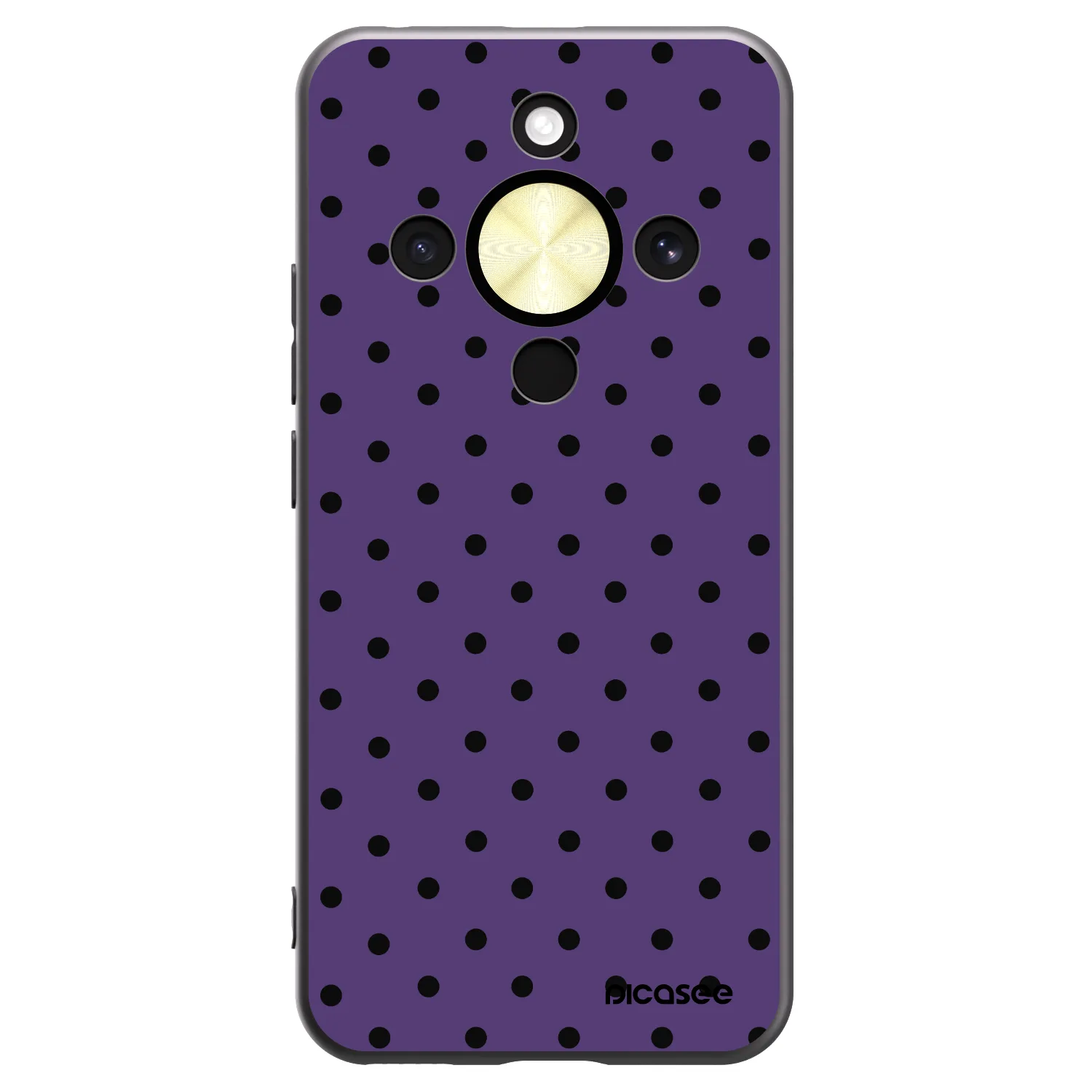 Picasee Μαύρη θήκη σιλικόνης για Honor Magic8 Lite 5G - Flickers 2