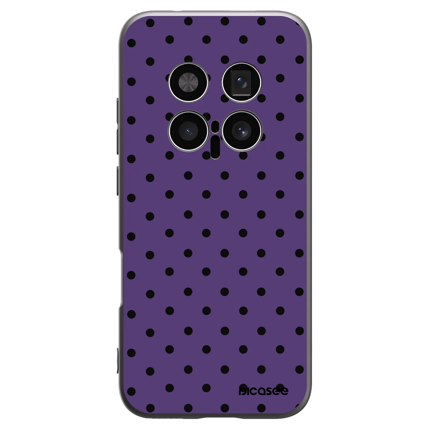Picasee Μαύρη θήκη σιλικόνης για Honor Magic8 Pro 5G - Flickers 2