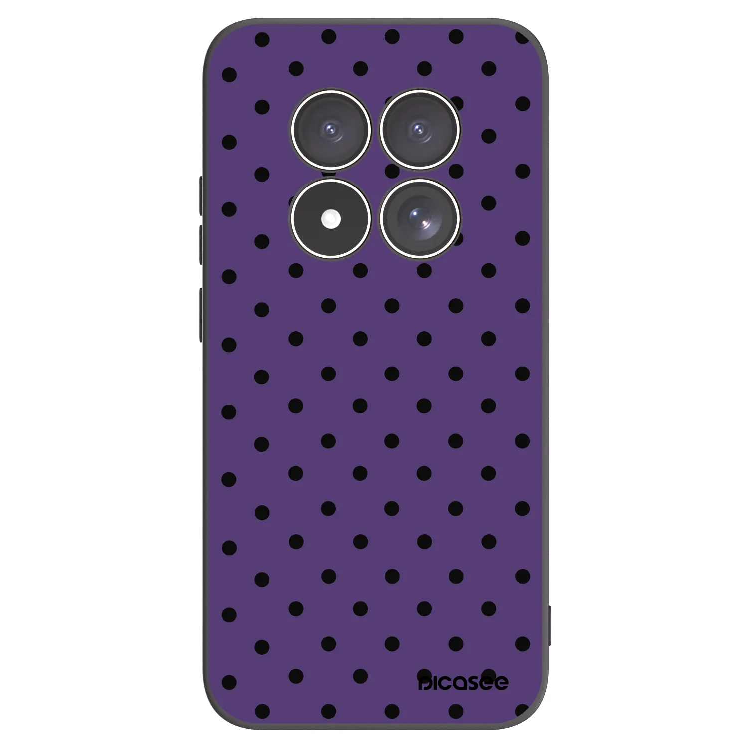 Picasee Μαύρη θήκη σιλικόνης για Xiaomi Redmi Note 15 Pro 5G - Flickers 2