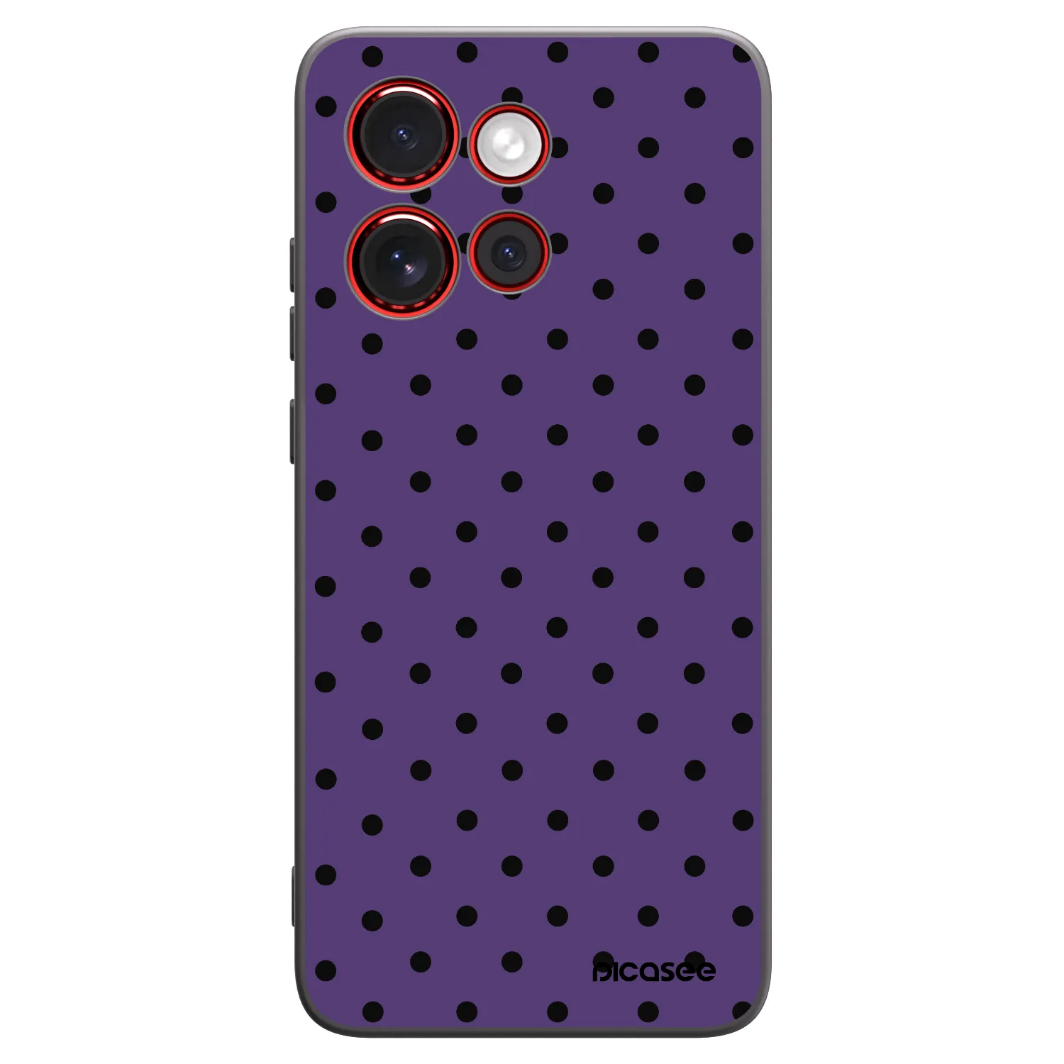 Picasee Μαύρη θήκη σιλικόνης για Motorola Edge 60 Neo 5G - Flickers 2
