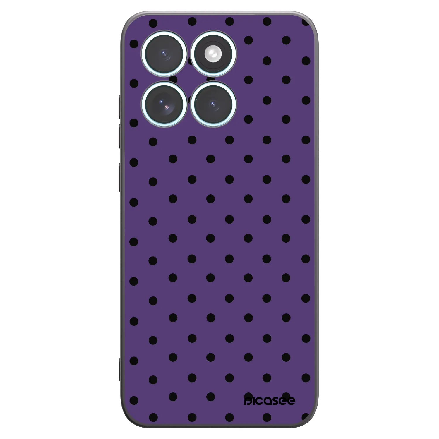 Picasee Μαύρη θήκη σιλικόνης για Motorola Edge 70 Fusion - Flickers 2