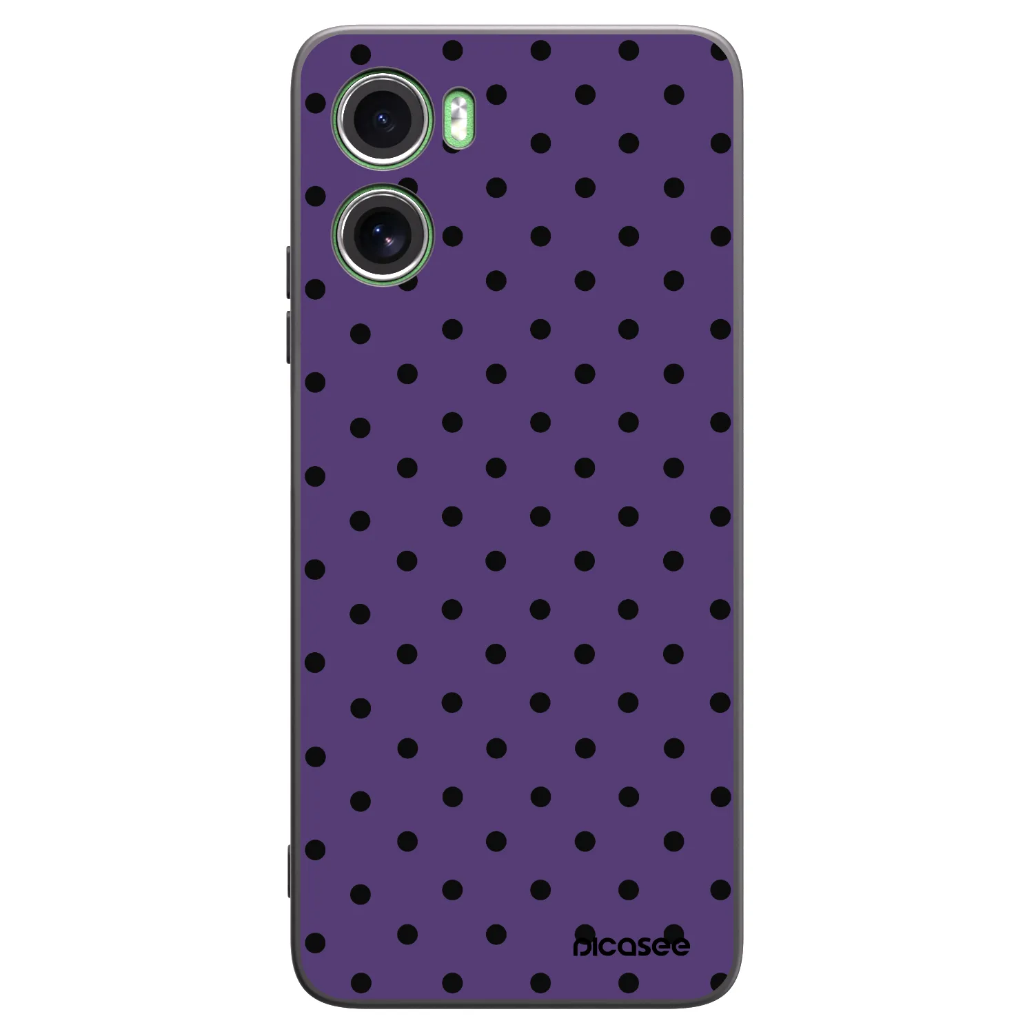 Picasee Μαύρη θήκη σιλικόνης για Motorola Moto G06 - Flickers 2