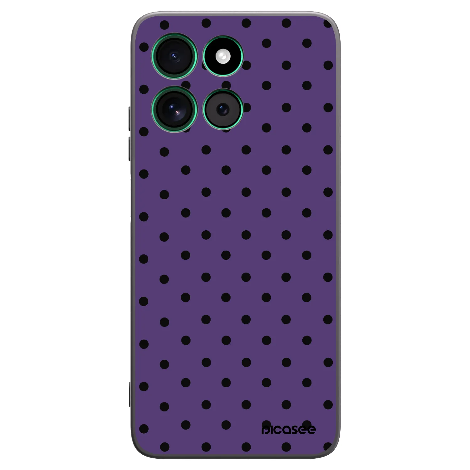 Picasee Μαύρη θήκη σιλικόνης για Motorola Moto G57 Power - Flickers 2