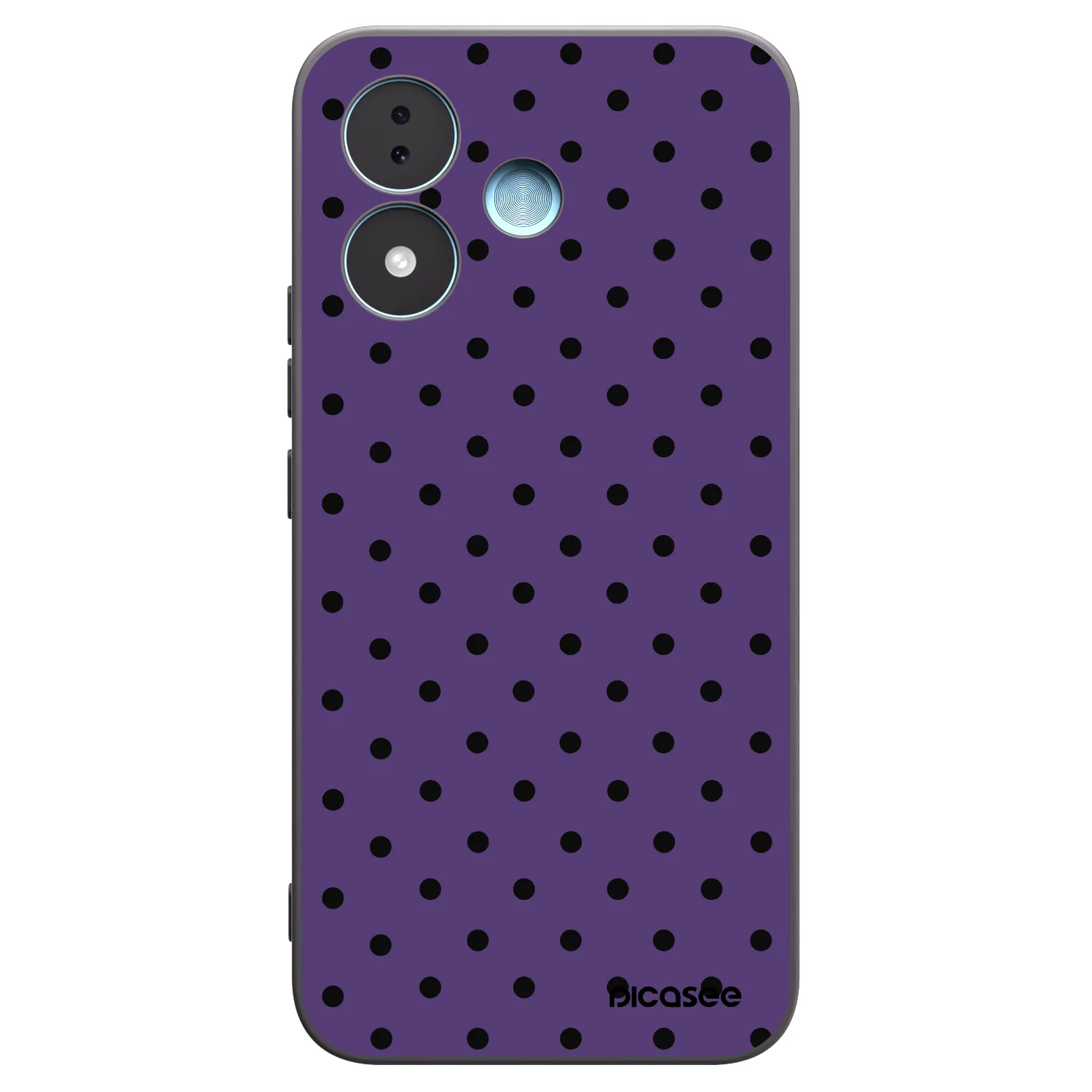 Picasee Μαύρη θήκη σιλικόνης για Xiaomi Redmi Note 17 5G - Flickers 2