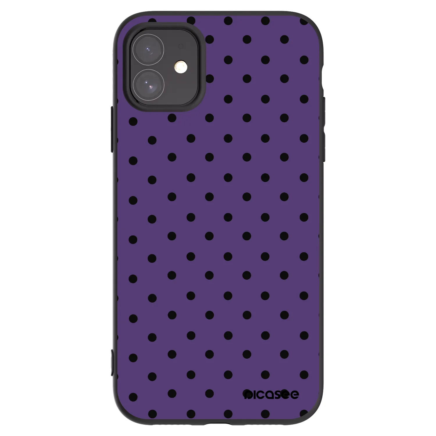 Picasee Μαύρη θήκη σιλικόνης για Apple iPhone 11 - Flickers 2