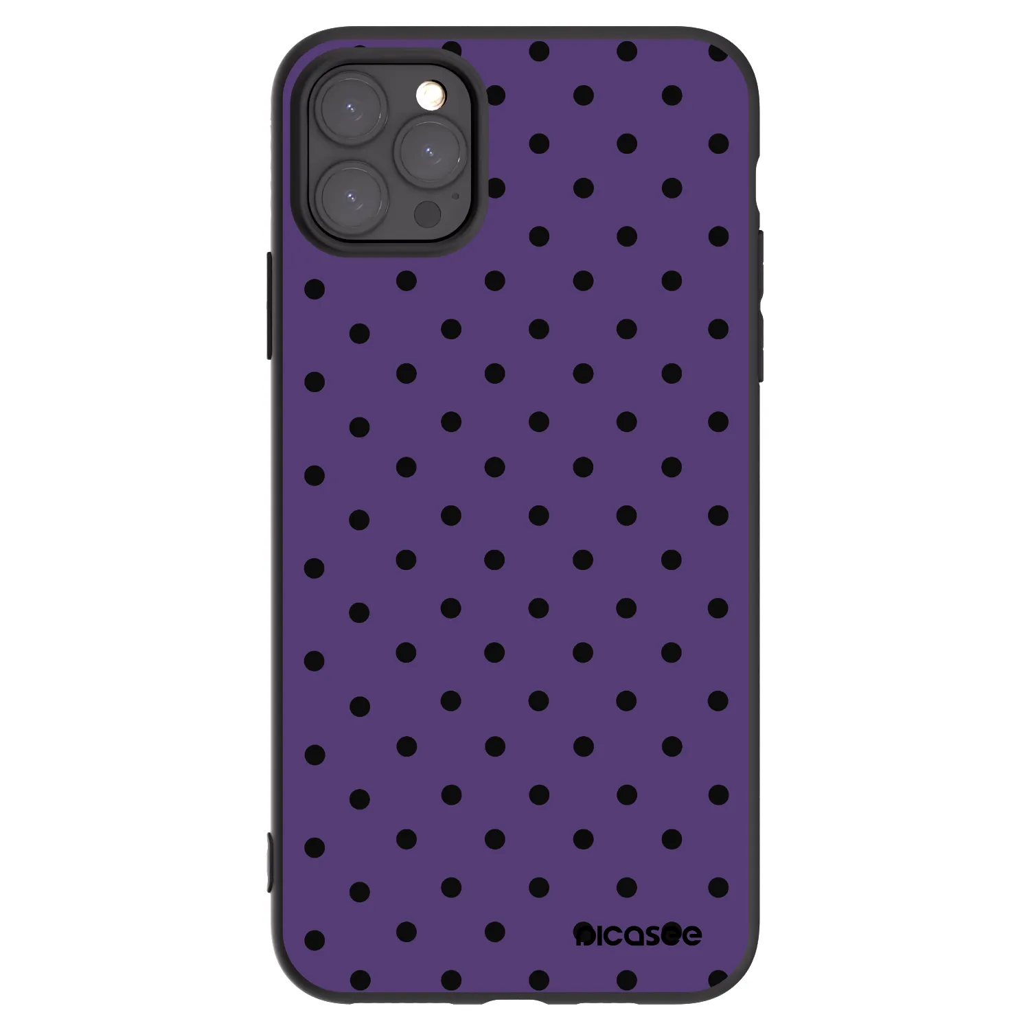 Picasee Μαύρη θήκη σιλικόνης για Apple iPhone 11 Pro Max - Flickers 2