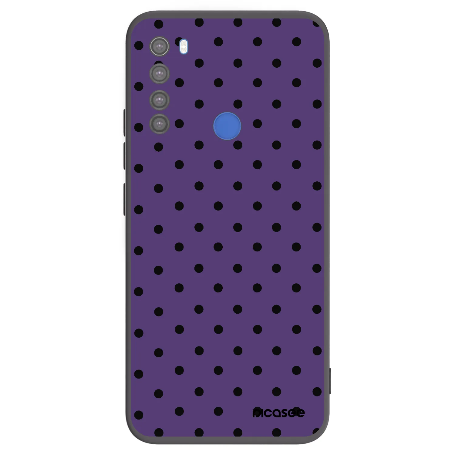 Picasee Μαύρη θήκη σιλικόνης για Xiaomi Redmi Note 8T - Flickers 2