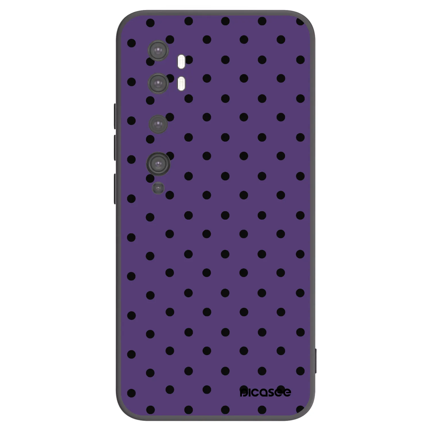 Picasee Μαύρη θήκη σιλικόνης για Xiaomi Mi Note 10 (Pro) - Flickers 2