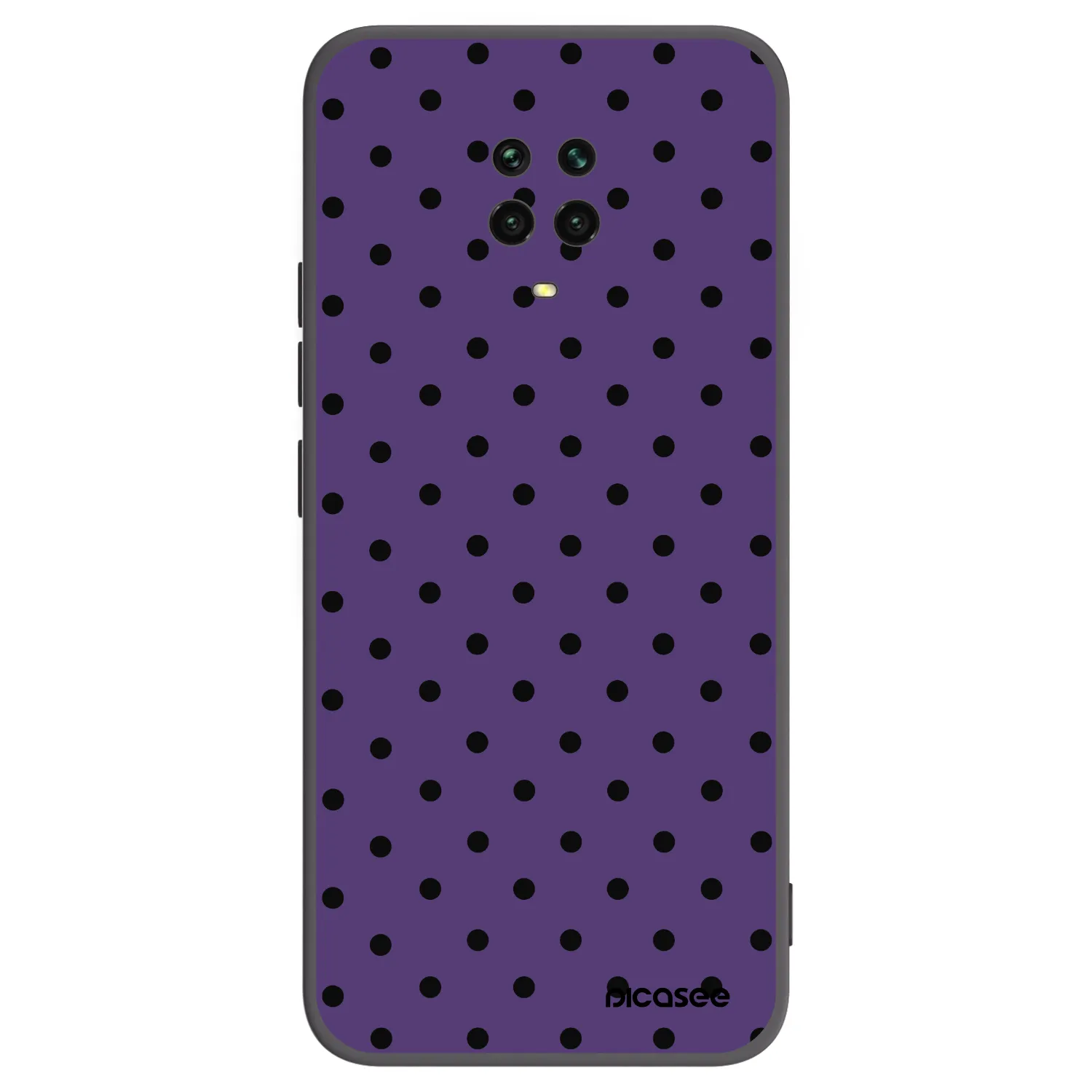 Picasee Μαύρη θήκη σιλικόνης για Xiaomi Redmi Note 9S - Flickers 2