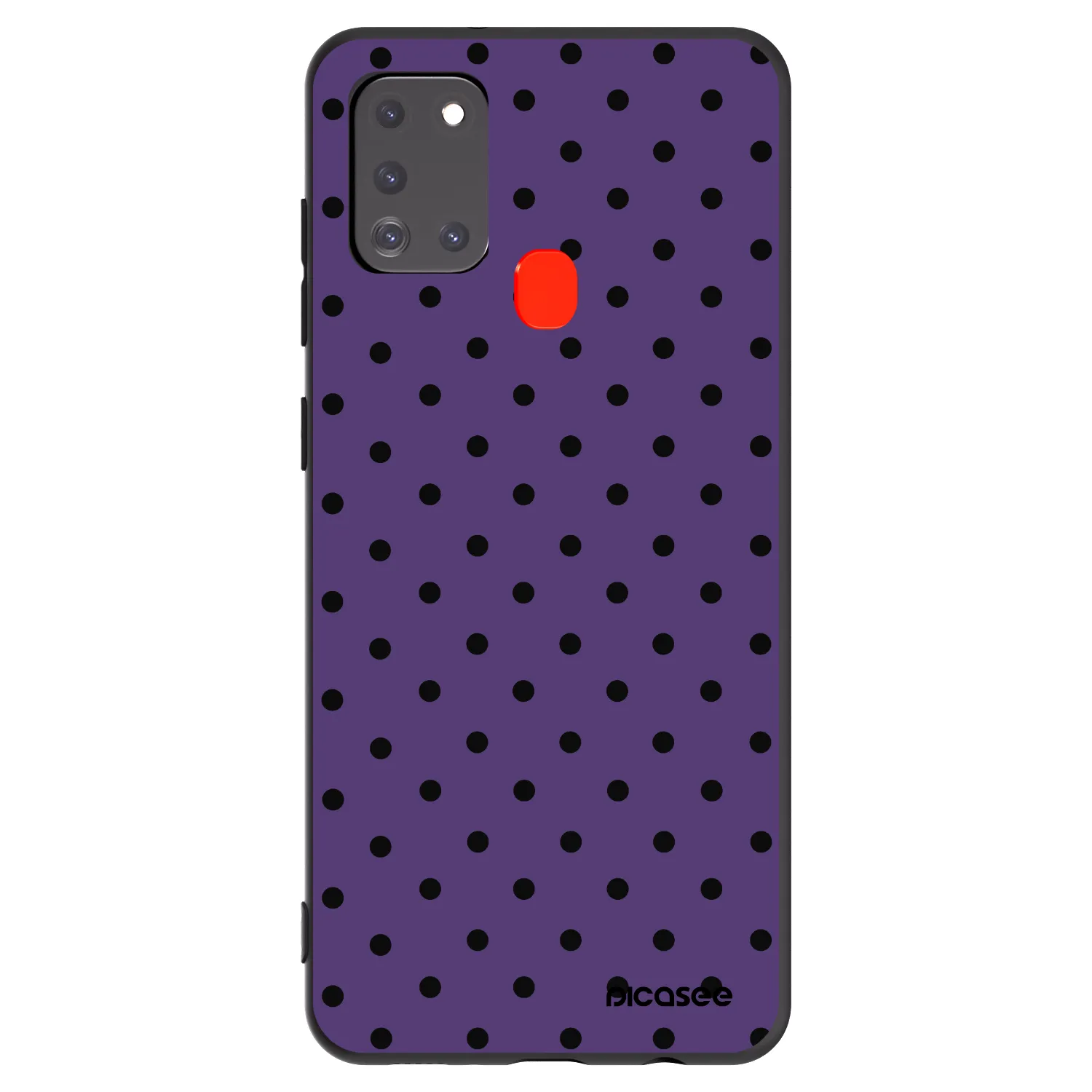 Picasee Μαύρη θήκη σιλικόνης για Samsung Galaxy A21s - Flickers 2