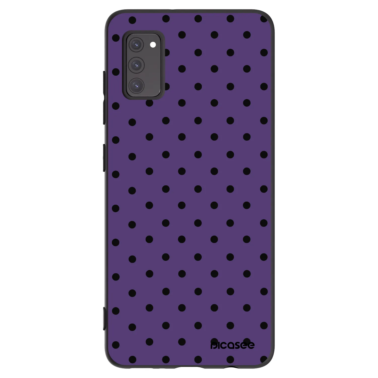 Picasee Μαύρη θήκη σιλικόνης για Samsung Galaxy A41 A415F - Flickers 2
