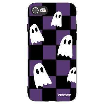Picasee Μαύρη θήκη σιλικόνης για Apple iPhone SE 2022 - Ghosts
