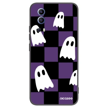 Picasee Μαύρη θήκη σιλικόνης για Vivo Y52 5G - Ghosts
