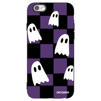 Picasee Μαύρη θήκη σιλικόνης για Apple iPhone 6/6S - Ghosts