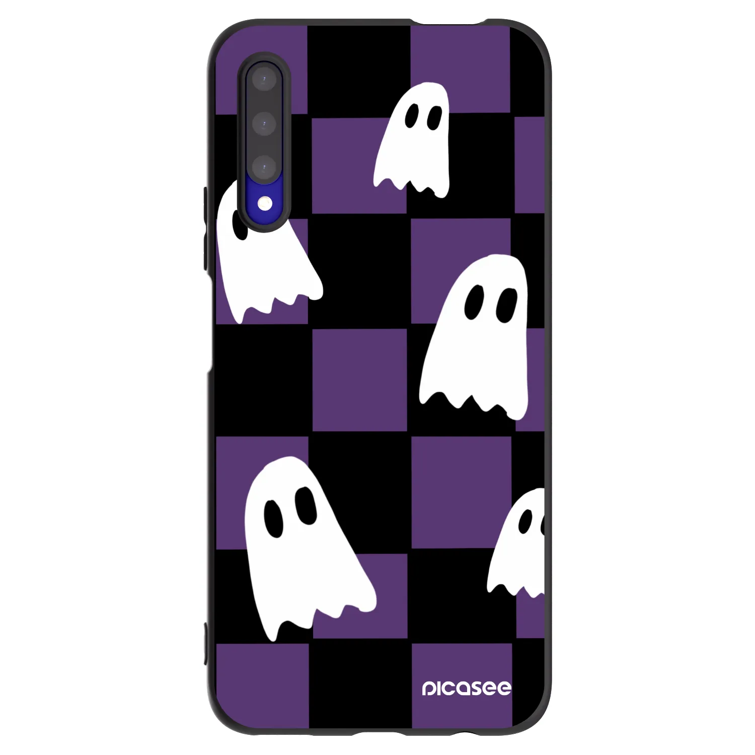 Picasee Μαύρη θήκη σιλικόνης για Honor 9X Pro - Ghosts