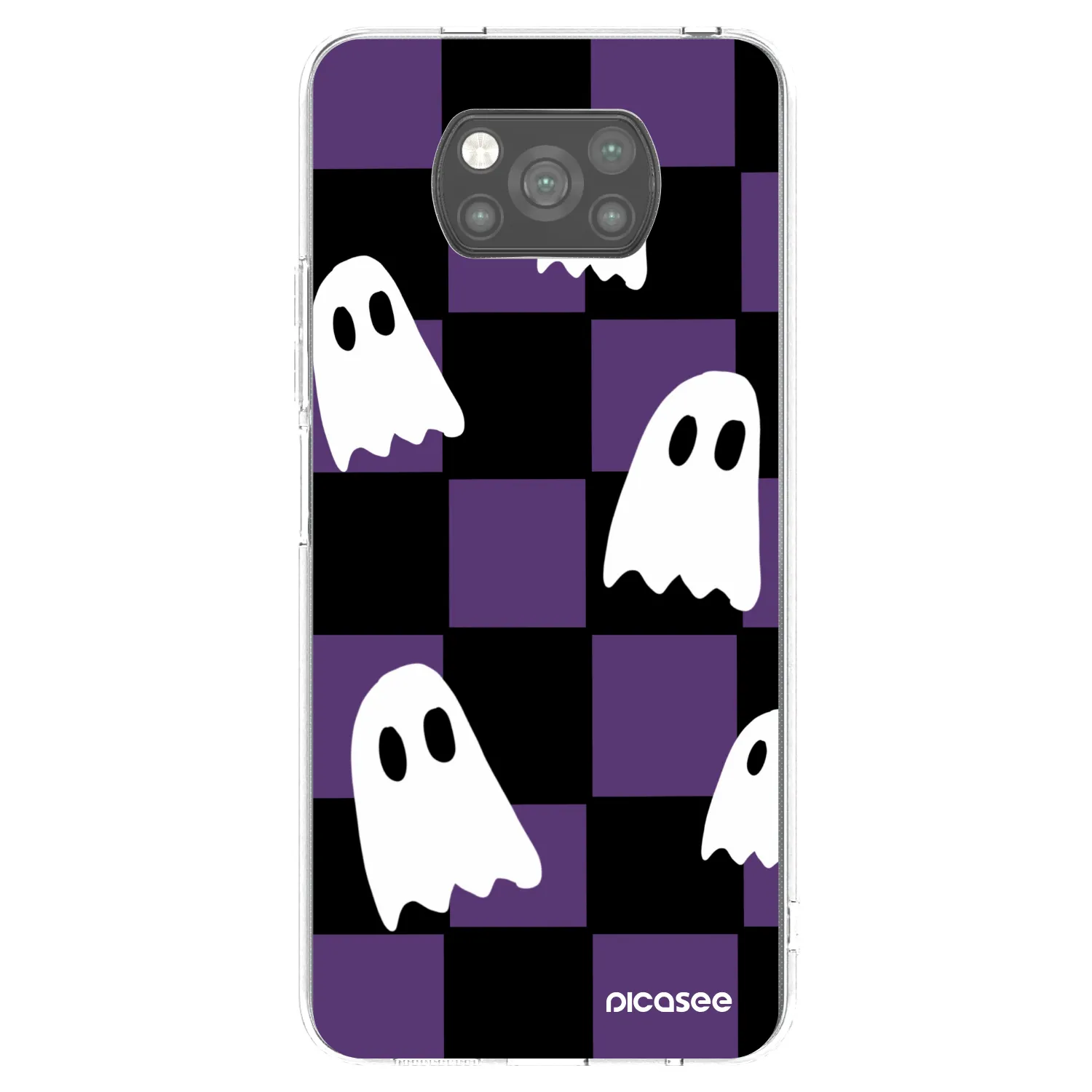 Picasee Μαύρη θήκη σιλικόνης για Xiaomi Poco X3 - Ghosts