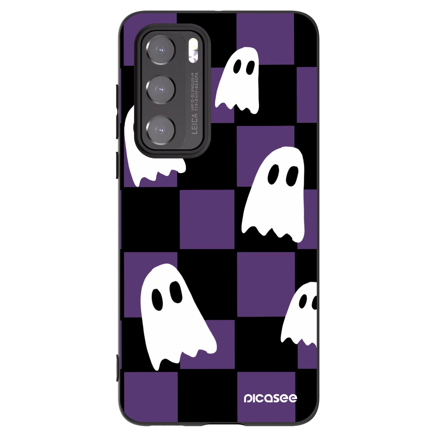 Picasee Μαύρη θήκη σιλικόνης για Huawei P40 - Ghosts