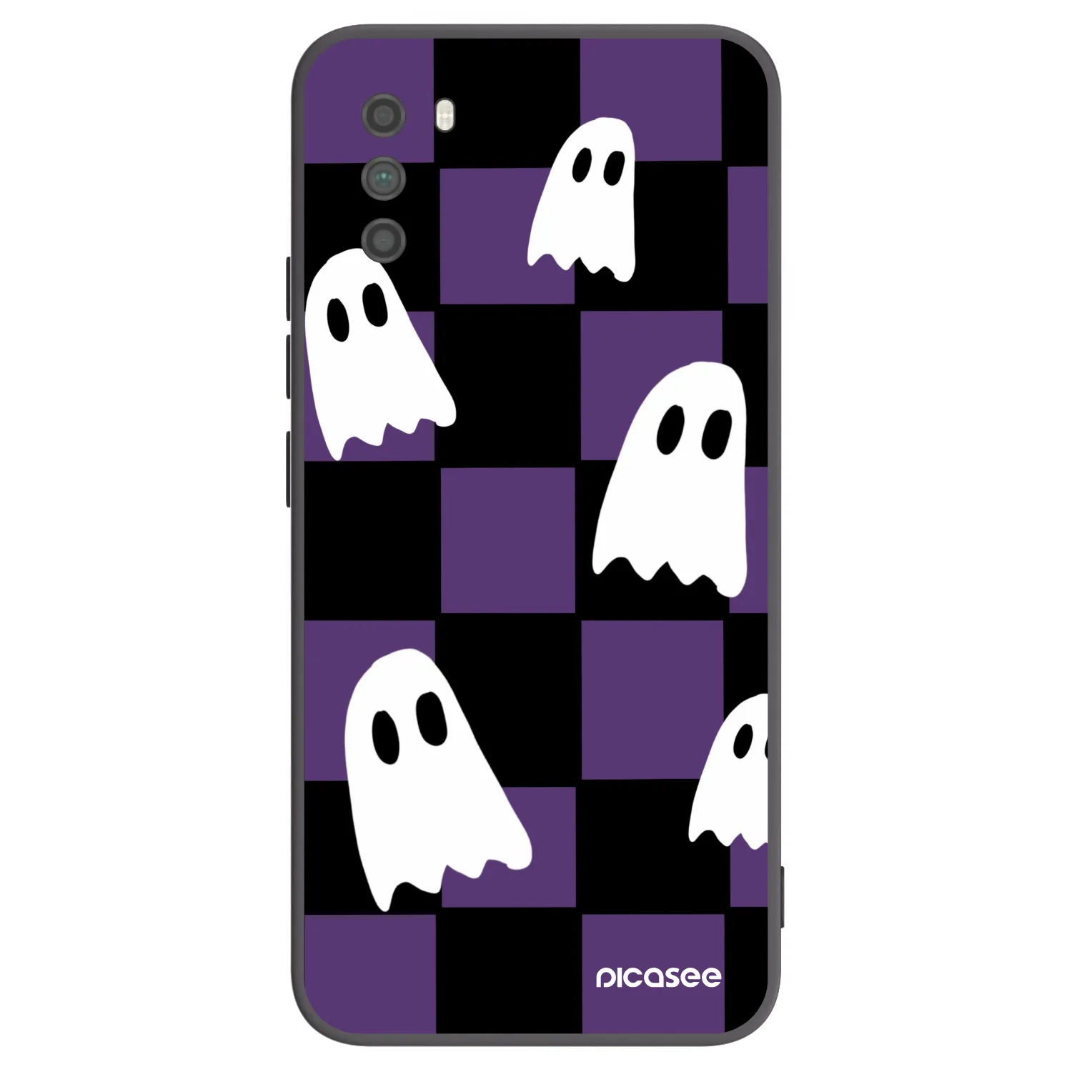 Picasee Μαύρη θήκη σιλικόνης για Xiaomi Poco M3 - Ghosts