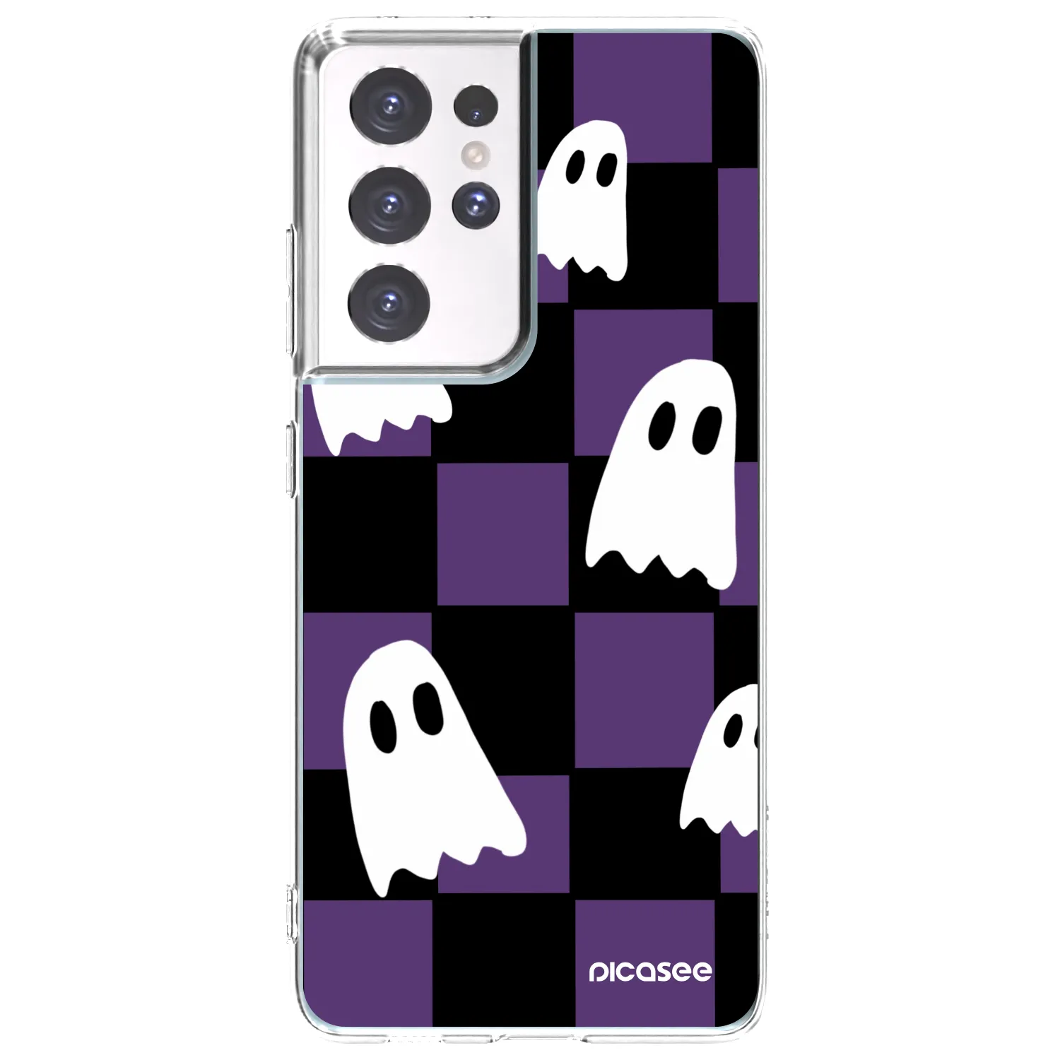 Picasee διαφανής θήκη σιλικόνης Samsung Galaxy S21 Ultra 5G G998B - Ghosts