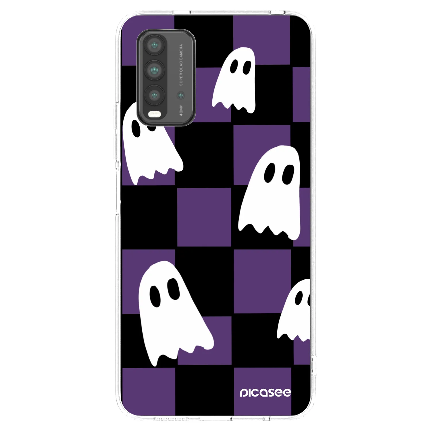 Picasee Μαύρη θήκη σιλικόνης για Xiaomi Redmi 9T - Ghosts