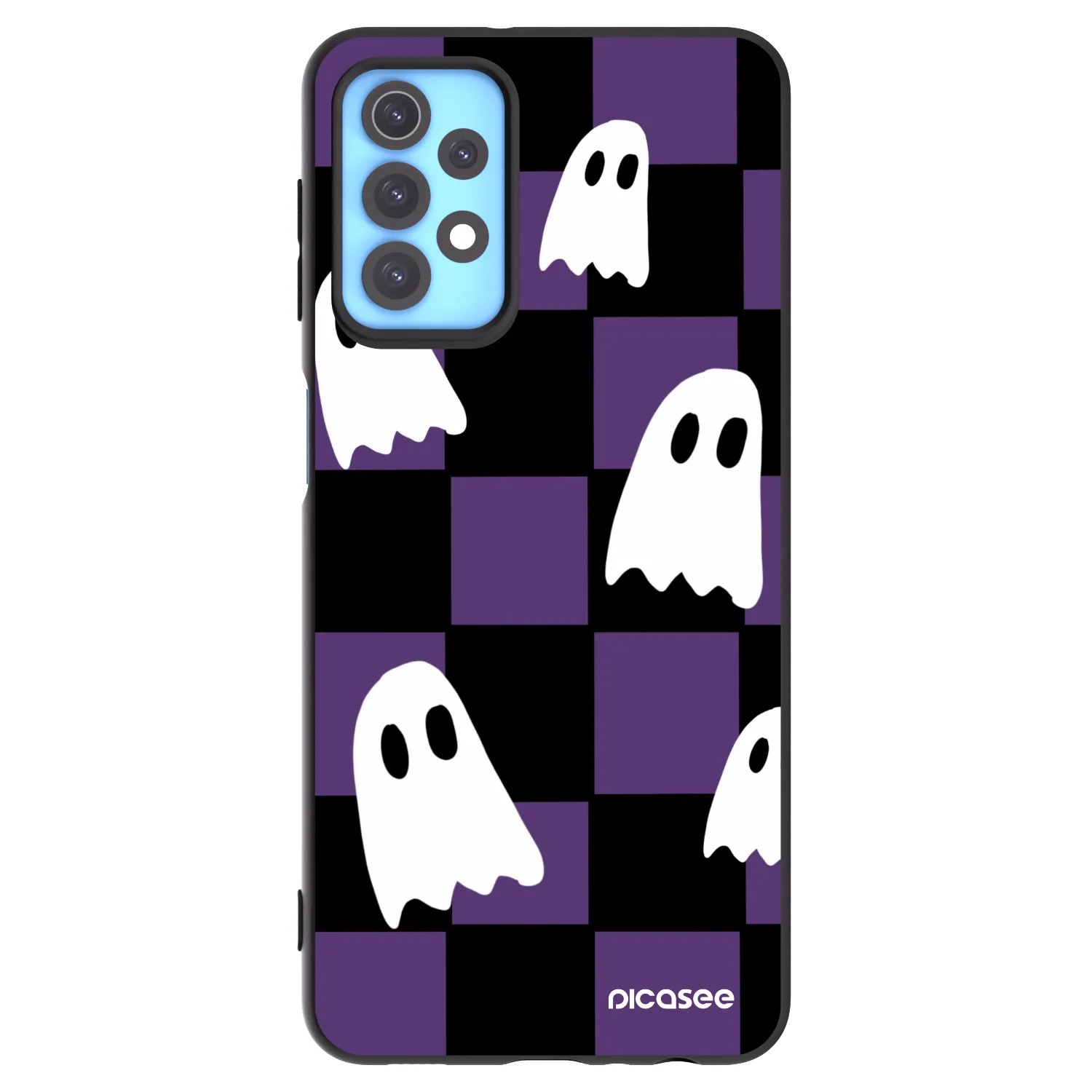 Picasee Μαύρη θήκη σιλικόνης για Samsung Galaxy A32 4G SM-A325F - Ghosts