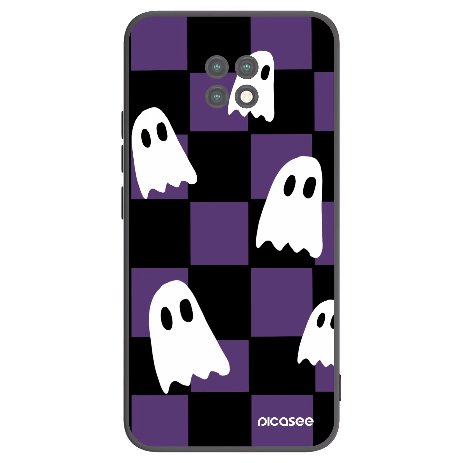 Picasee Μαύρη θήκη σιλικόνης για Xiaomi Redmi Note 9T - Ghosts
