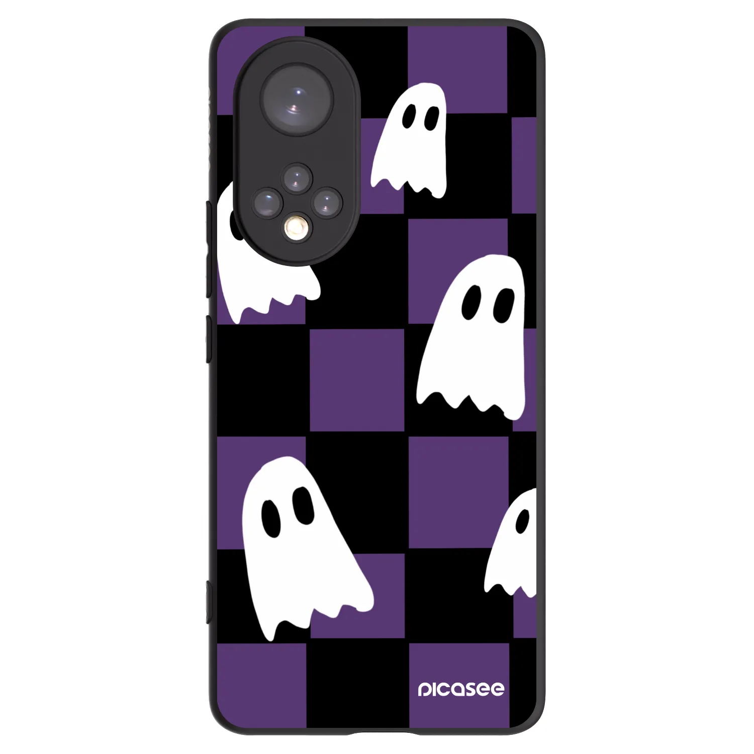 Picasee Μαύρη θήκη σιλικόνης για Honor 50 5G - Ghosts