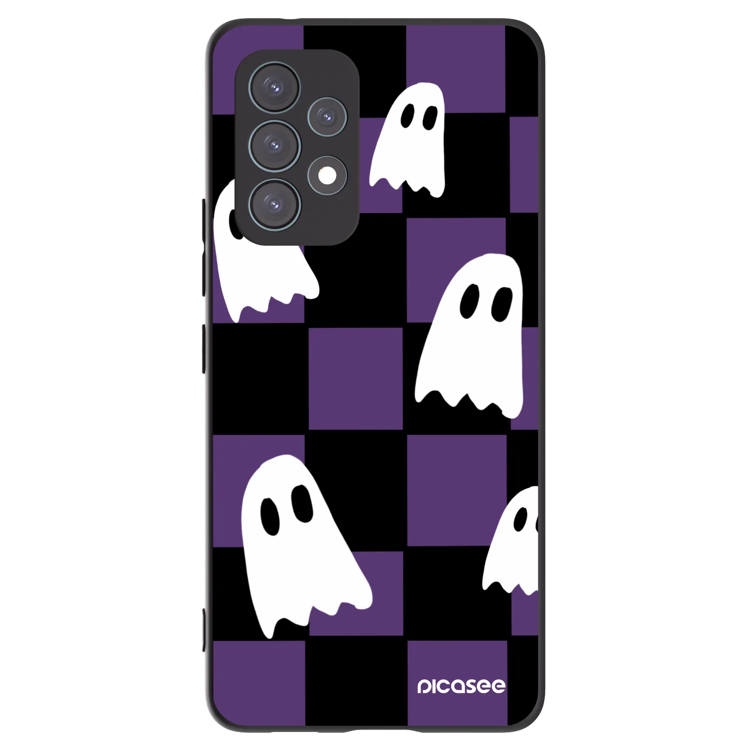 Picasee Μαύρη θήκη σιλικόνης για Samsung Galaxy A53 5G A536 - Ghosts