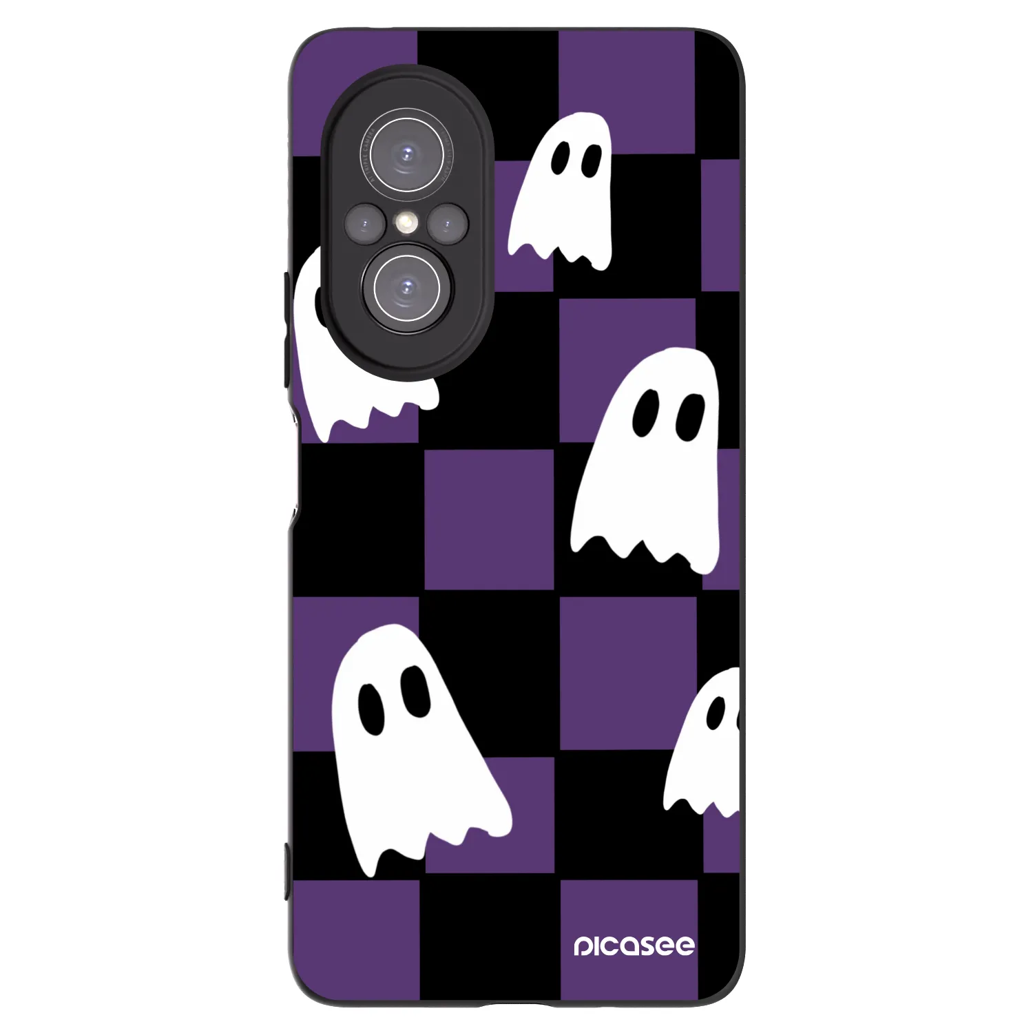 Picasee Μαύρη θήκη σιλικόνης για Huawei Nova 9 SE - Ghosts