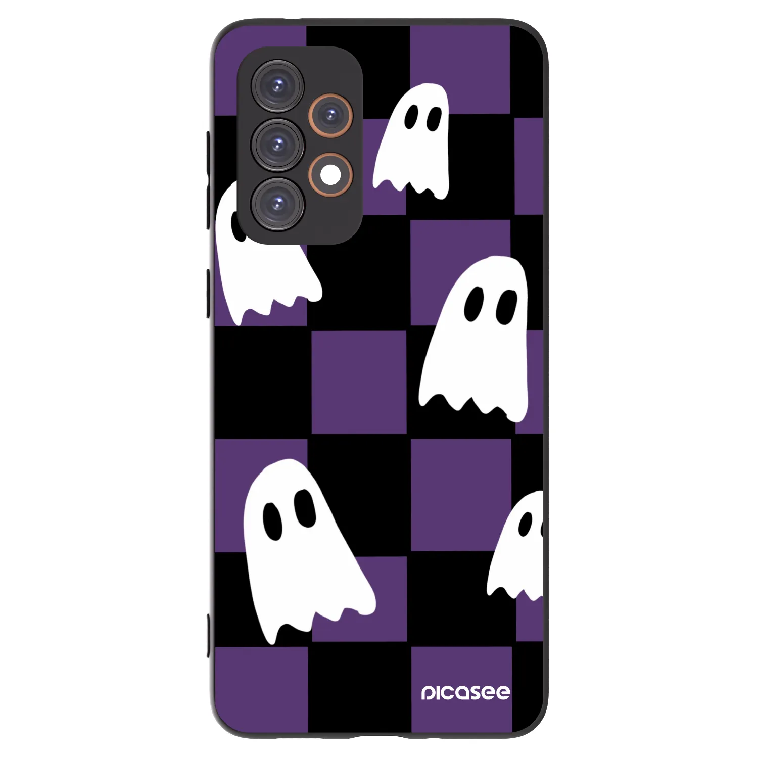 Picasee Μαύρη θήκη σιλικόνης για Samsung Galaxy A33 5G A336 - Ghosts