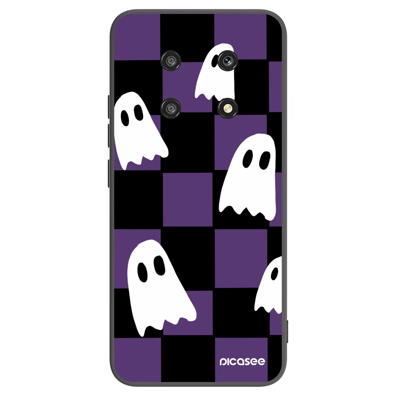 Picasee Μαύρη θήκη σιλικόνης για Honor Magic4 Lite 5G - Ghosts