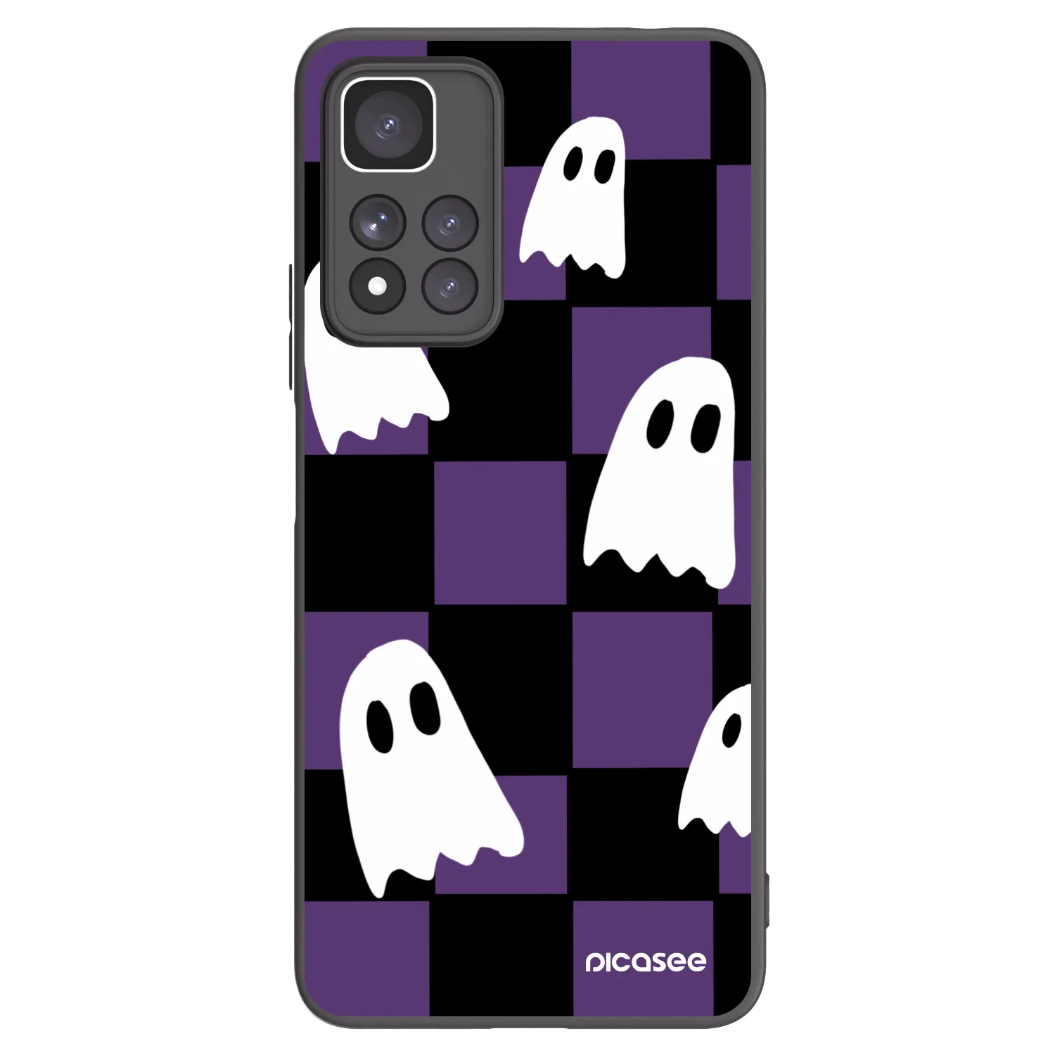 Picasee Μαύρη θήκη σιλικόνης για Xiaomi Redmi Note 11 Pro+ 5G - Ghosts