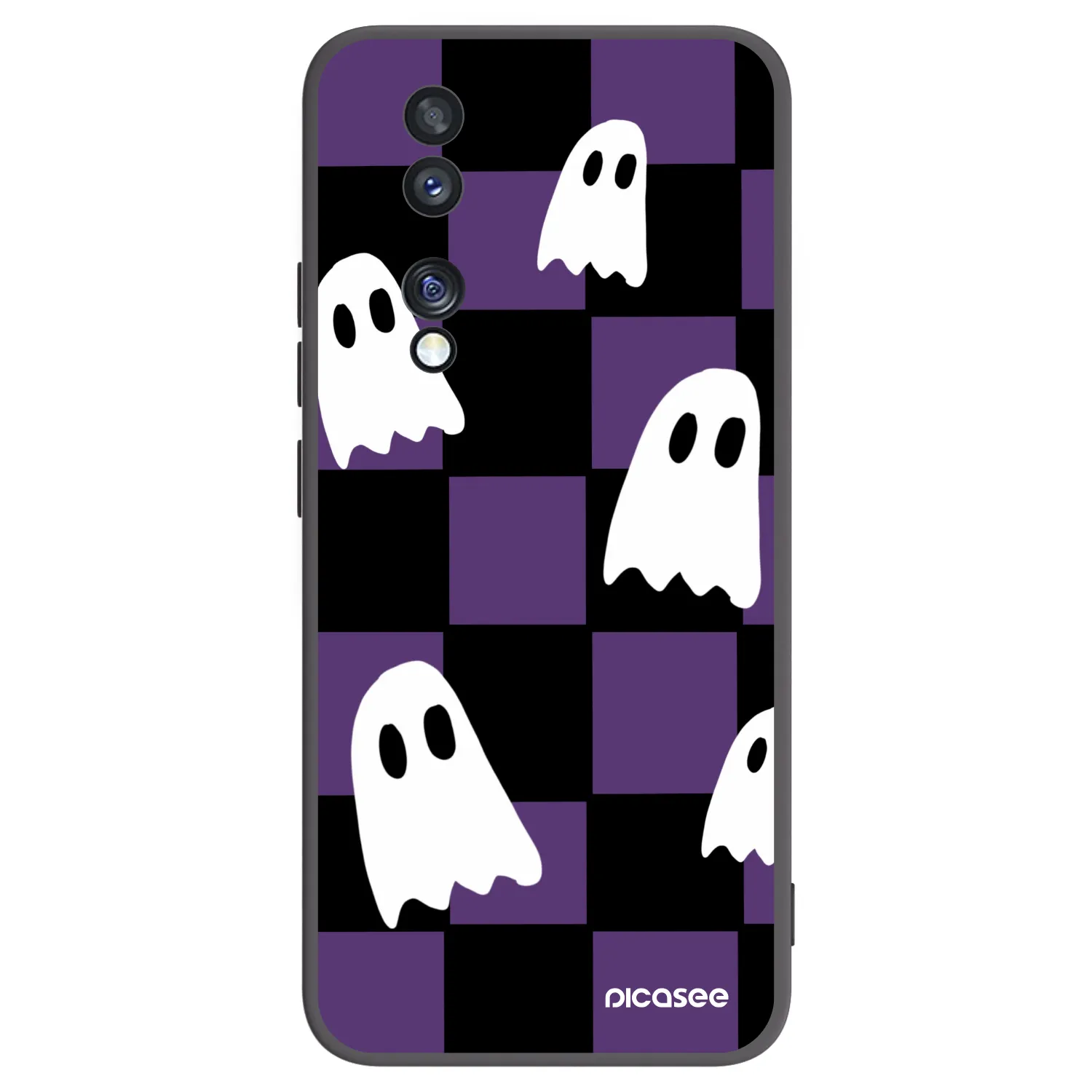 Picasee Μαύρη θήκη σιλικόνης για Honor 70 - Ghosts