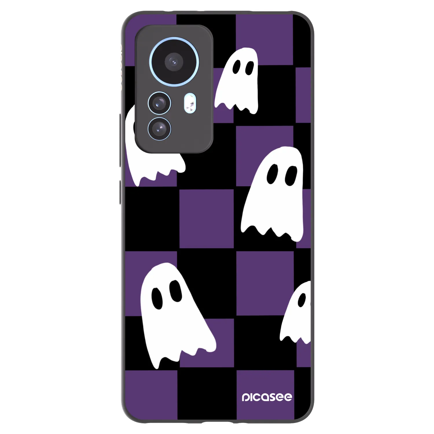 Picasee Μαύρη θήκη σιλικόνης για Xiaomi 12T - Ghosts