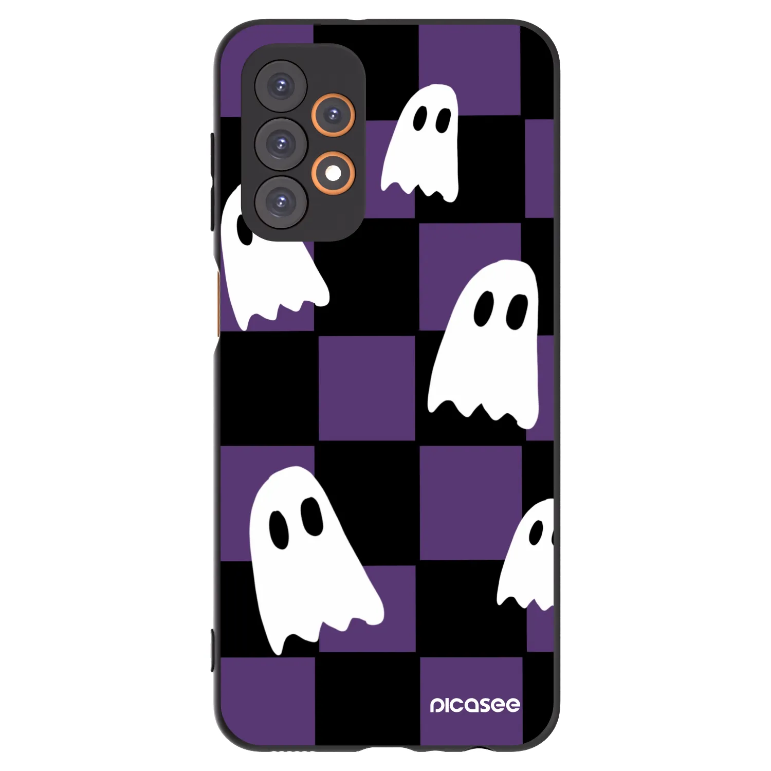 Picasee Μαύρη θήκη σιλικόνης για Samsung Galaxy A23 A235F 4G - Ghosts