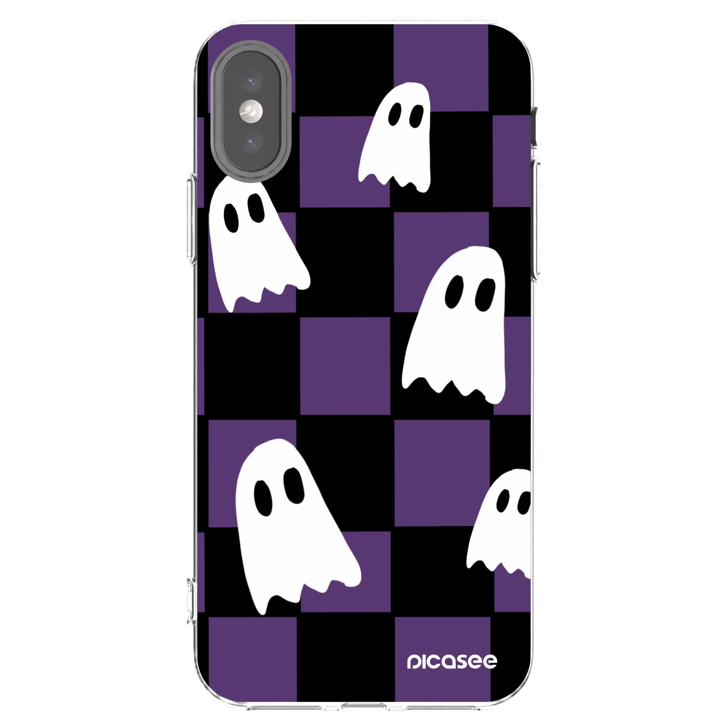 Picasee διαφανής θήκη σιλικόνης Apple iPhone X/XS - Ghosts