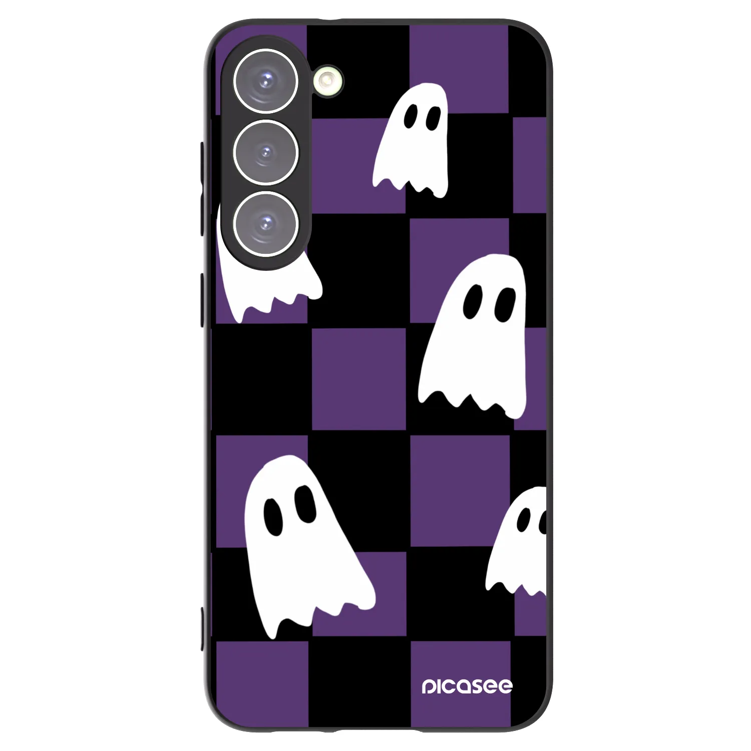 Picasee Μαύρη θήκη σιλικόνης για Samsung Galaxy S23+ 5G - Ghosts