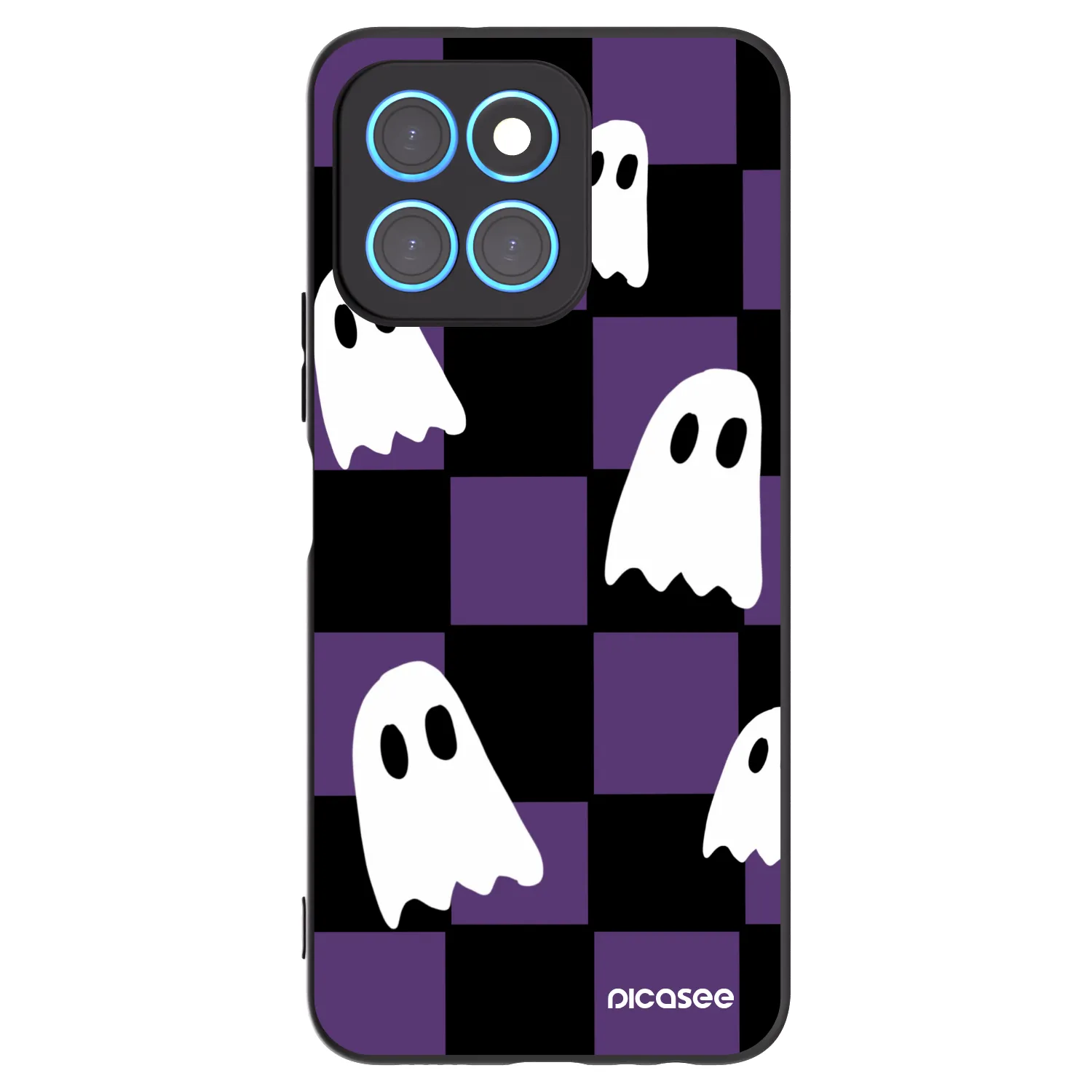 Picasee Μαύρη θήκη σιλικόνης για Honor X6 - Ghosts