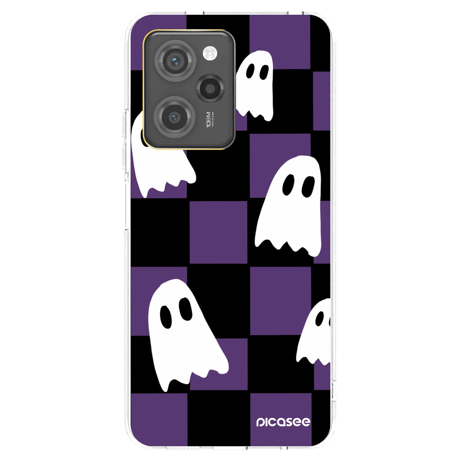 Picasee Μαύρη θήκη σιλικόνης για Xiaomi Poco X5 Pro - Ghosts