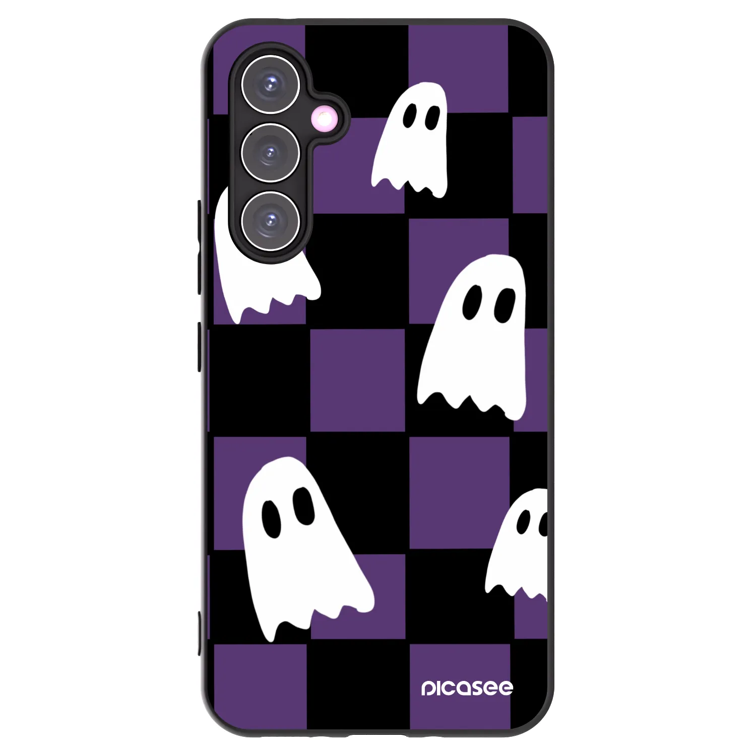 Picasee Μαύρη θήκη σιλικόνης για Samsung Galaxy A54 5G A546B - Ghosts
